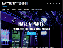 Tablet Screenshot of partybusespittsburgh.com